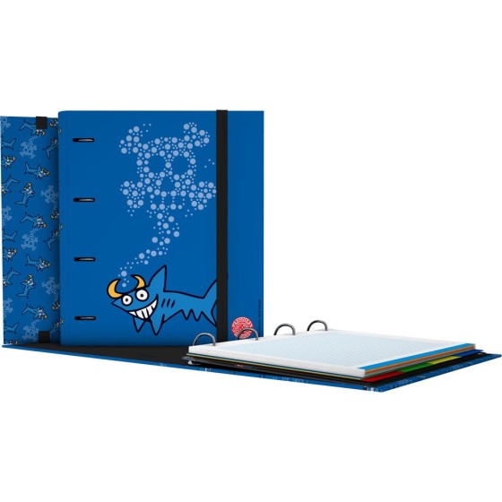 Carpeta De Anillas Con Recambio 4 Anillas de 35 mm. A4 Fsc Katuki  Shark Grafoplás