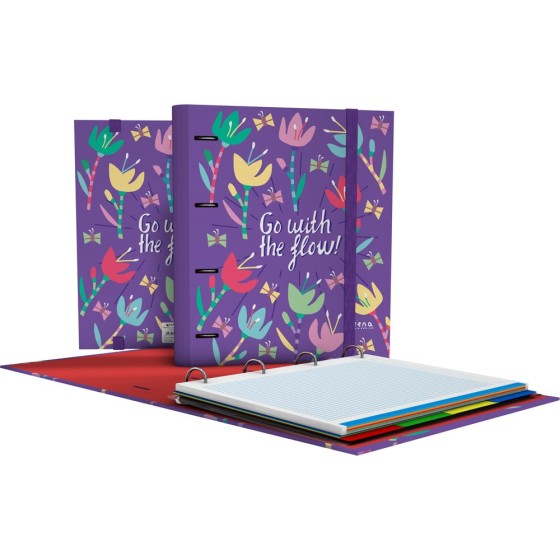 Carpeta De Anillas Con Recambio 4 Anillas de 35 mm. A4 Fsc  Flow Grafoplás