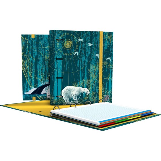 Carpeta De Anilla Con Recambio A4 4 Anillas 35 mm.  Diverse 22 The North Polar Grafoplás