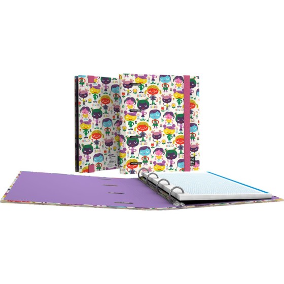 Carpeta De Anillas Con Recambio 4 Anillas de 25 mm. A5 Fsc Bits&Bobs  Hello Grafoplás