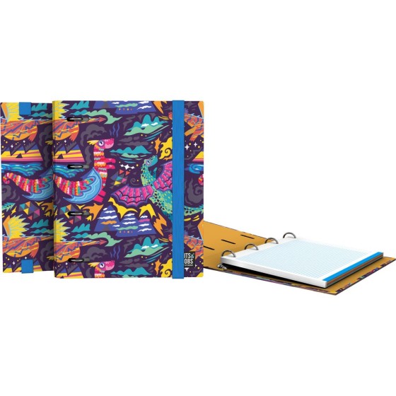 Carpeta De Anillas Con Recambio 4 Anillas de 25 mm. A5 Fsc Bits&Bobs  Dragons Grafoplás