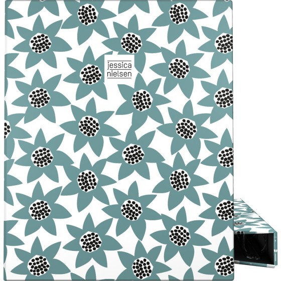 Carpeta De Anillas Papel Plastificado Soft A4 4X25mm Fsc Jessica Nielsen  Flowers Grafoplás