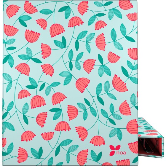 Carpeta De Anillas Papel Plastificado Soft A4 4X25mm Fsc Noa  Bloom Grafoplás
