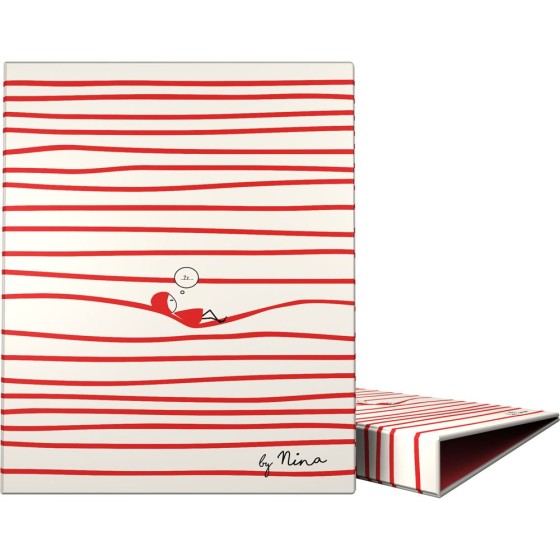 Carpeta De Anillas Papel Plastificado Brillo A4 4X25mm Fsc Nina  Relax Grafoplás