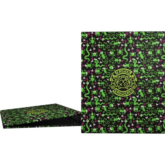 Carpeta De Anillas Papel Plastificado Brillo A4 4X25mm Fsc Katuki  Lenguas Grafoplás