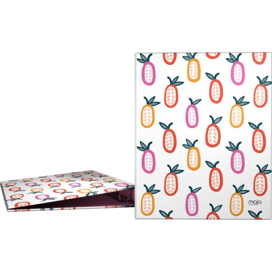 Carpeta De Anillas Papel Plastificado Soft A4 4X25mm Fsc Maja  Grafoplás