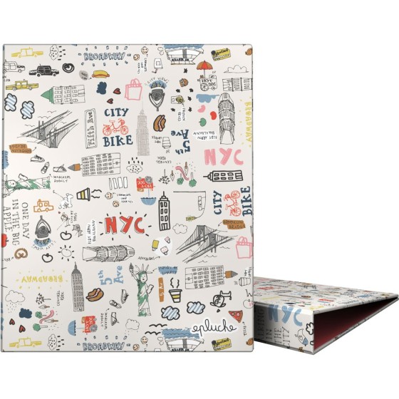 Carpeta De Anillas Papel Plastificado Soft A4 4X25mm Fsc Laurie  Grafoplás