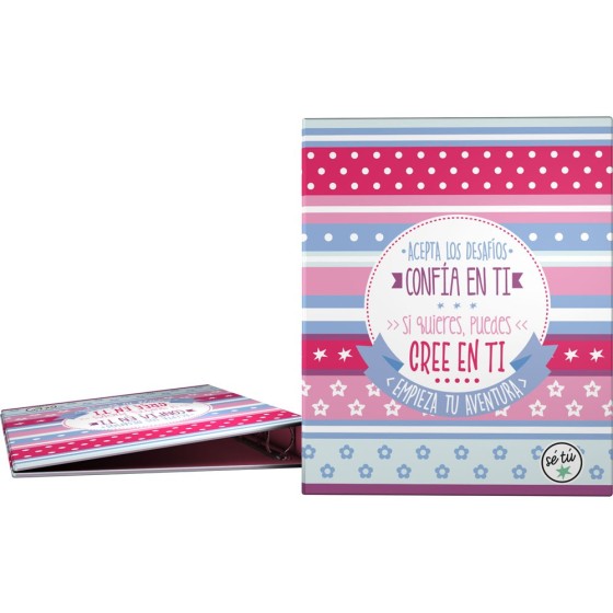 Carpeta De Anillas Papel Plastificado Soft A4 4X25mm Fsc Se Tu  Grafoplás