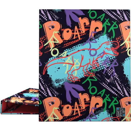 Carpeta De Anillas A4 4 Anillas x 25 mm. Fsc Diverse  Jurasic Grafoplás