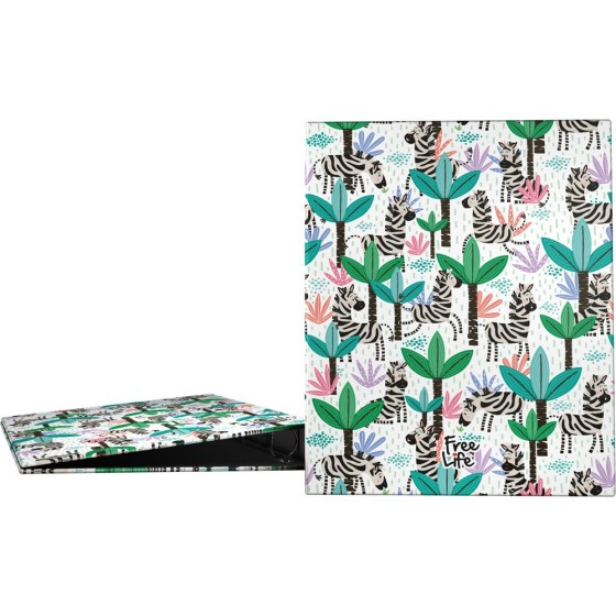 Carpeta De Anillas A4 4 Anillas x 25 mm. Fsc Free Life  Zebra Grafoplás