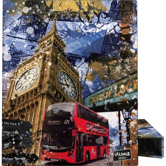 Carpeta De Anillas A4 4 Anillas x 25 mm. Fsc Cities  London Grafoplás