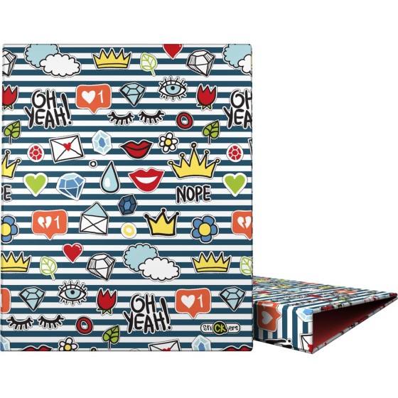 Carpeta De Anillas A4 4 Anillas x 25 mm. Fsc Stickers  Crown Grafoplás