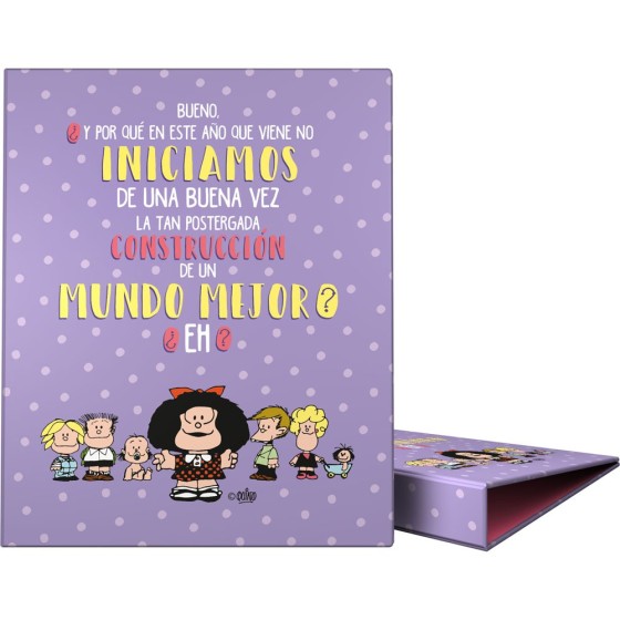 Carpeta De Anillas A4 4 Anillas x 25 mm. Fsc Mafalda  Esperanza Grafoplás