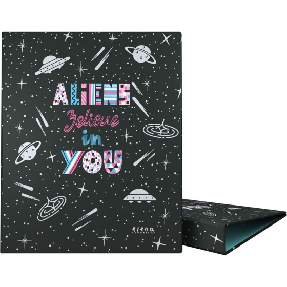 Carpeta De Anillas A4 4 Anillas x 25 mm. Fsc Ec  Aliens Grafoplás