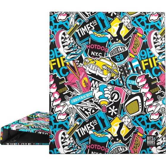 Carpeta De Anillas A4 4 Anillas x 25 mm. Fsc Bits&Bobs  Nyc Grafoplás