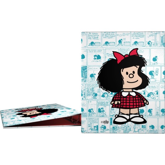 Carpeta De Anillas A4 4 Anillas x 25 mm. Fsc Mafalda  Viñetas Grafoplás
