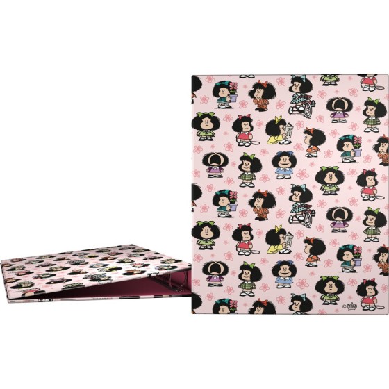 Carpeta De Anillas A4 4 Anillas x 25 mm. Fsc Mafalda  Unica Grafoplás