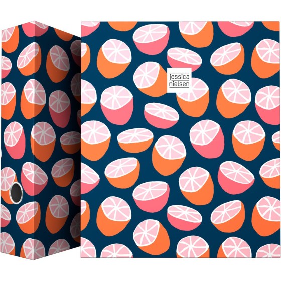 Carpeta De Anillas Papel Plastificado Soft A4 4X40mm Con Ollao Fsc Jessica Nielsen  Citrics Grafoplás