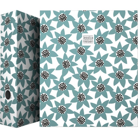 Carpeta De Anillas Papel Plastificado Soft A4 4X40mm Con Ollao Fsc Jessica Nielsen  Flowers Grafoplás