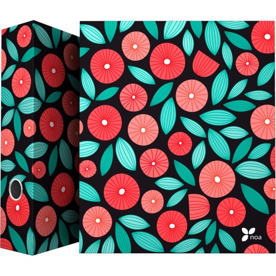 Carpeta De Anillas Papel Plastificado Soft A4 4X40mm Con Ollao Fsc Noa  Globe Grafoplás