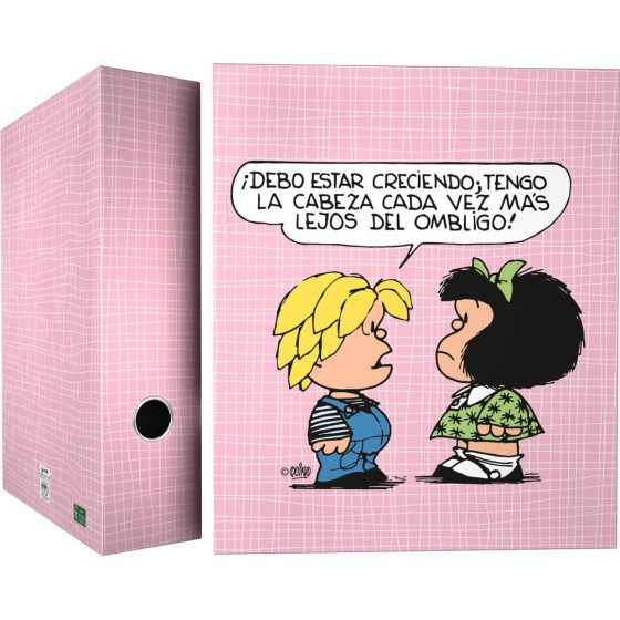 Carpeta De Anillas Papel Plastificado Soft A4 4X40mm Con Ollao Fsc Mafalda  Grafoplás