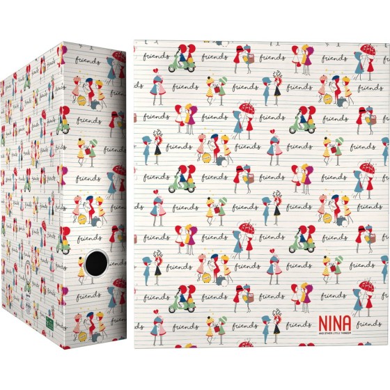 Carpeta De Anillas Papel Plastificado Soft A4 4X40mm Con Ollao Fsc Nina  Grafoplás