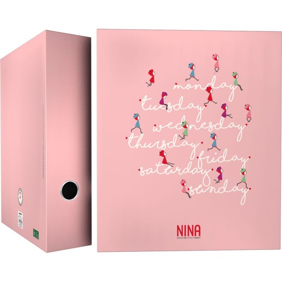 Carpeta De Anillas Papel Plastificado Soft A4 4X40mm Con Ollao Fsc Nina  Grafoplás