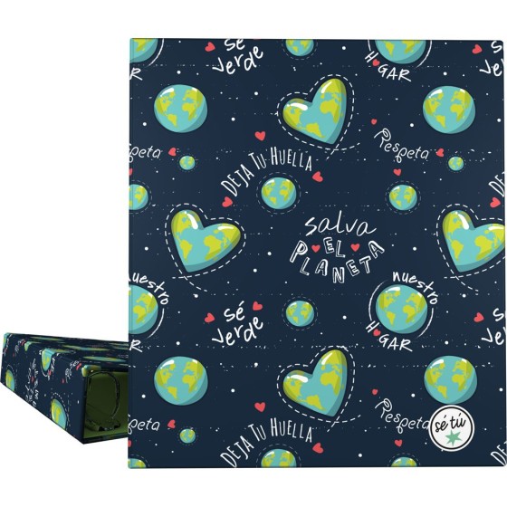 Carpeta De Anillas A4 4 Anillas 40 mm. Se Tu  Planet Grafoplás