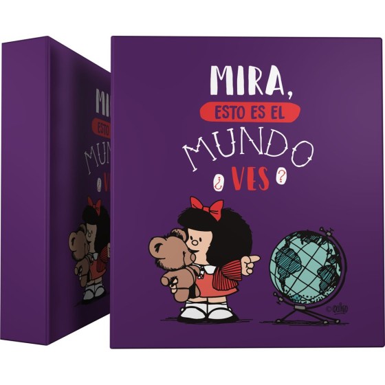 Carpeta De Anillas A4 4 Anillas 40 mm. Mafalda  Mundo Grafoplás