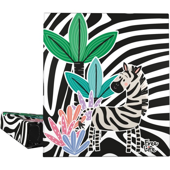 Carpeta De Anillas A4 4 Anillas 40 mm. Free Life  Zebra Grafoplás
