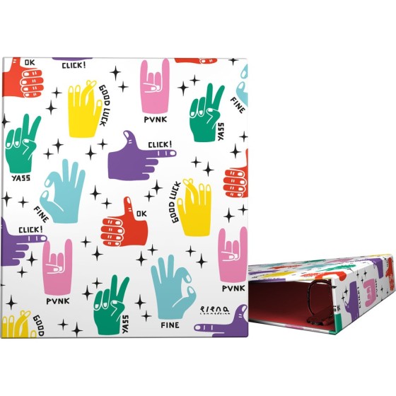 Carpeta De Anillas A4 4 Anillas 40 mm. Ec  Hands Grafoplás