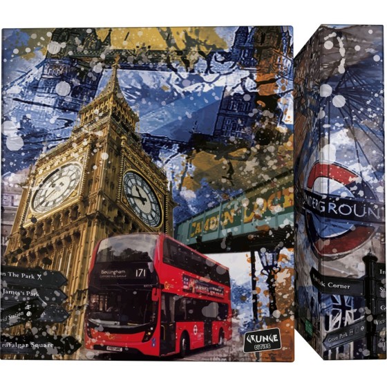 Carpeta De Anillas A4 4 Anillas 40 mm. Cities  London Grafoplás