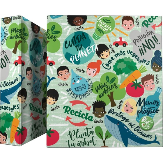 Carpeta De Anillas A4 4 Anillas 40 mm. Revolution  Green Grafoplás