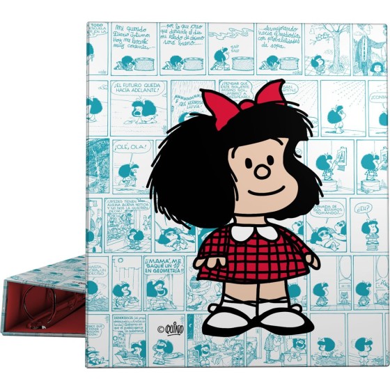 Carpeta De Anillas A4 4 Anillas 40 mm. Mafalda  Viñetas Grafoplás