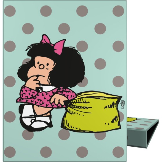 Carpeta De Anillas Papel Plastificado Soft A5 4X25mm Fsc Mafalda 20 Grafoplás
