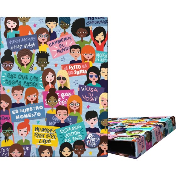 Carpeta De Anillas A5 4 Anillas x 25 mm. Fsc Revolution  Move On Grafoplás