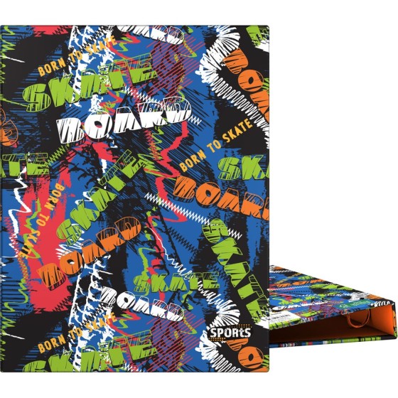 Carpeta De Anillas A5 4 Anillas x 25 mm. Fsc Sports  Skate Grafoplás