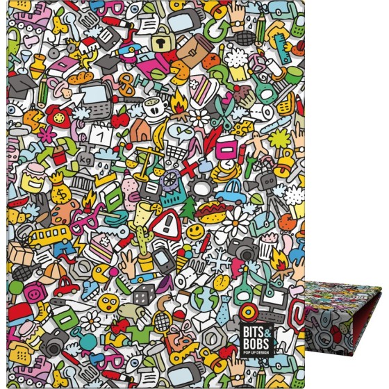 Carpeta De Anillas A5 4 Anillas x 25 mm. Fsc Bits&Bobs  Icons Grafoplás