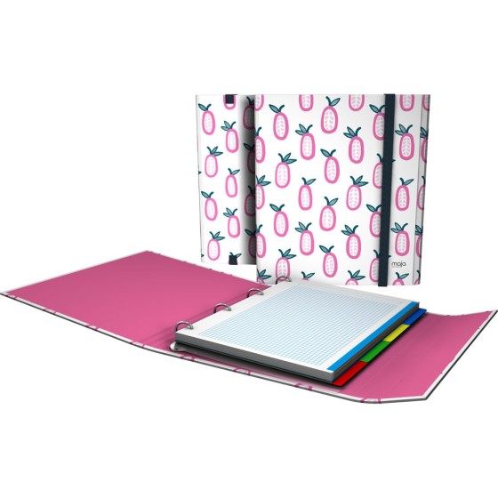 Carpeta De Anillas Con Recambio  Papel Plastificado Soft A4 4X25mm Fsc Maja  Grafoplás