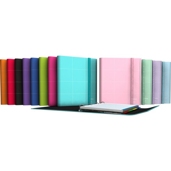 Carpeta De Anillas Con Recambio  Papel Plastificado Soft A4 4X25mm Colores Surtidos Fsc Unequal Grafoplás