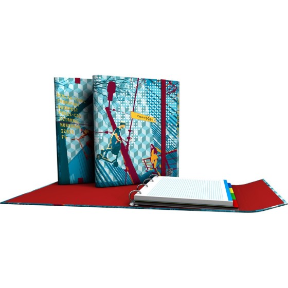 Carpeta De Anillas Con Recambio 4 Anillas de 25 mm. A4 Fsc Diverse  Follow Me Grafoplás