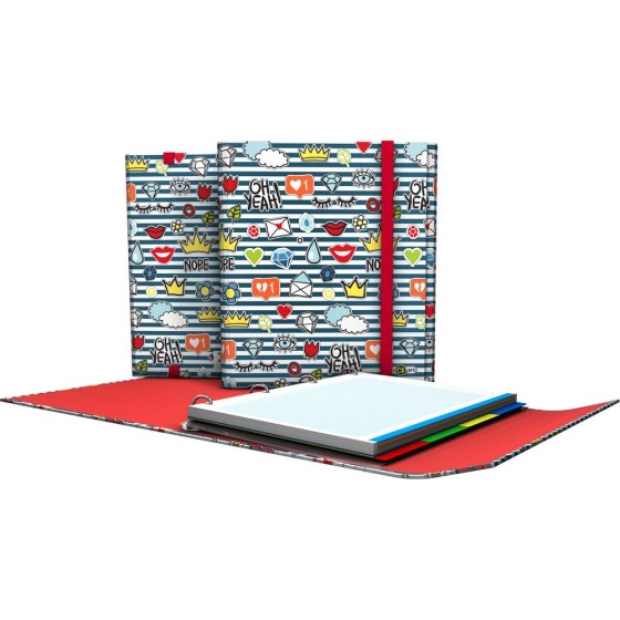 Carpeta De Anillas Con Recambio 4 Anillas de 25 mm. A4 Fsc Stickers  Crown Grafoplás