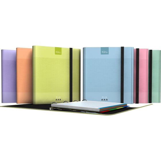 Carpeta De Anillas Con Recambio Kuru Carton Forrado Soft 4X25mm Fsc Kuru Grafoplás