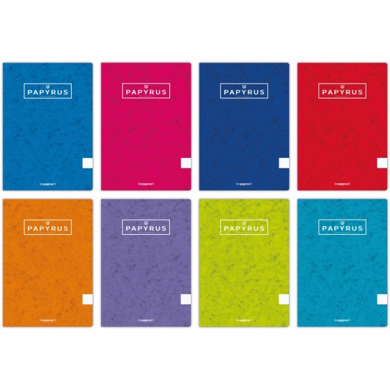 Libretas Grapa A4 Cuadricula 4X4 mm 48 Hojas 90 G Colores Surtidos Tapa Blanda Papyrus