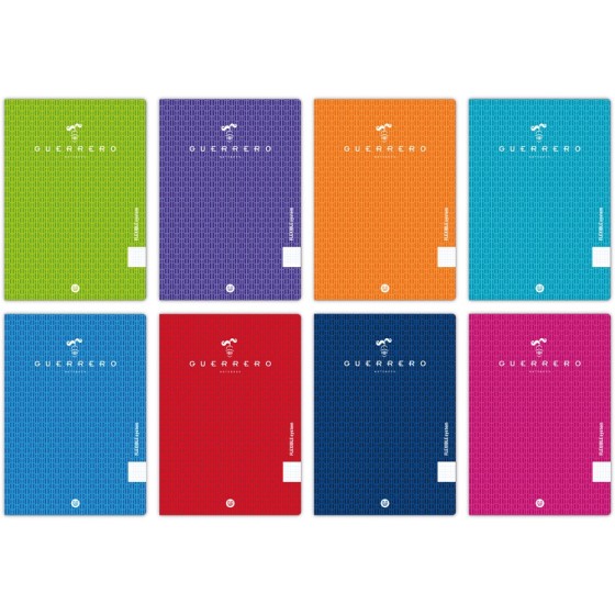 Libretas Grapa A5+ 1 Linea 48 Hojas 90 G Colores Surtidos Tapa Polipropileno Guerrero