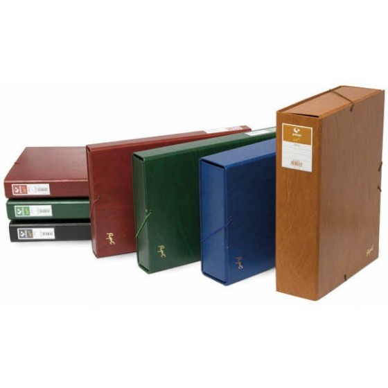 Caja Proyectos Pvc Lomo 5Cm Folio Cuero Viejo Linea Project Grafoplás