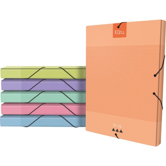 Caja Proyectos Carton Forrado Soft Lomo 3Cm Folio Fsc Kuru Grafoplás