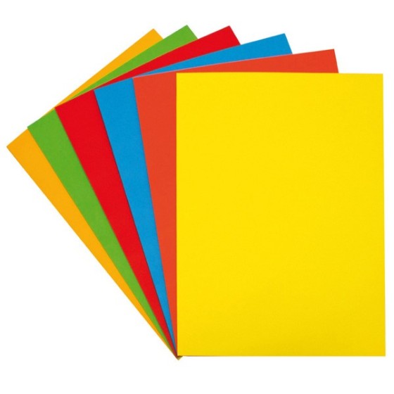 Paquete 100 Papel Colores Intensos A4 80 G Naranja Fixo