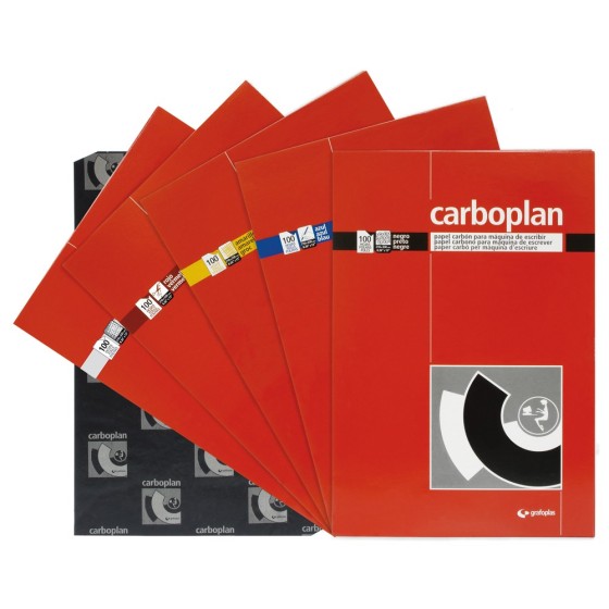 Pack 10 Papel Carbón Y De Calcar 210X330 mm Rojo Carboplan