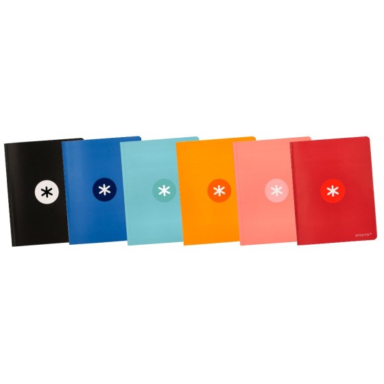 Libreta liderpapel antartik a5+ plus cosida 48 hojas 90g/m2 liso sin margen 6 colores surtidos